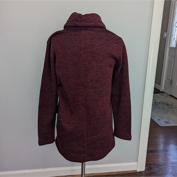 Women's Lands End Large Maroon Red 14 - 16 Sweatshirt Pullover - Picture 5 of 6